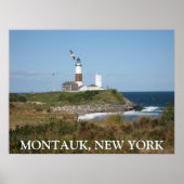 MONTAUK Lighthouse Seagull Love Poster (Voorkant)