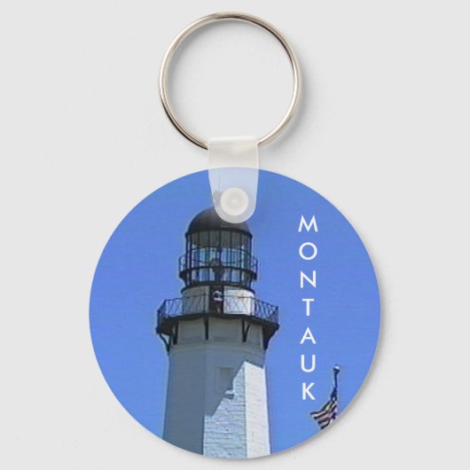 Montauk Lighthouse, The Hampton, NY Sleutelhanger (Voorkant)