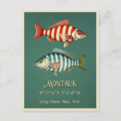 Montauk Long Island New York fish Postcard Briefkaart (Voorkant)