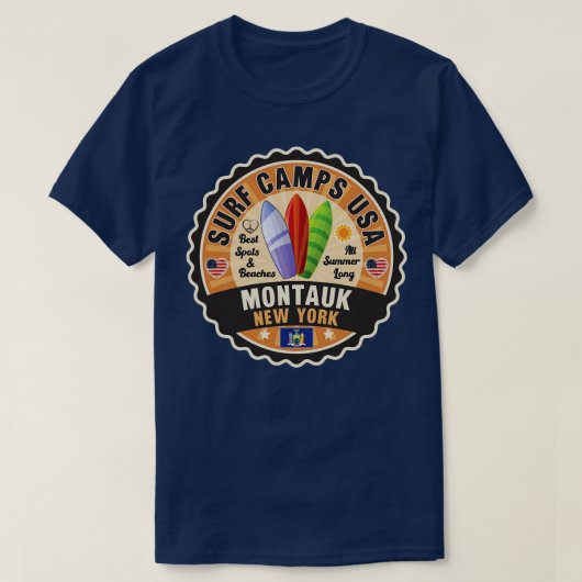 Montauk New York 1 T-shirt (Design voorkant)