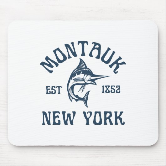 Montauk New York Fishing Marlin Travel Fish Beach  Muismat (Voorkant)