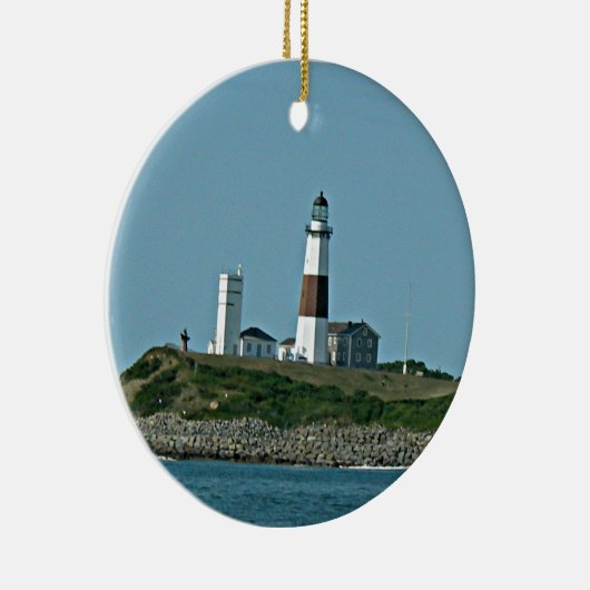 Montauk New York Keramisch Ornament (Rechts)