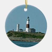 Montauk New York Keramisch Ornament (Voorkant)