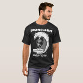 MONTAUK NEW YORK Surven  Retro Surfen T-shirt (Voorkant volledig)