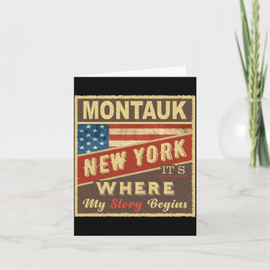 Montauk Ny Its Where My Story Begins _1  Kaart (Voorkant)