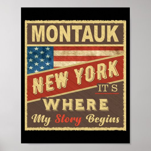 Montauk Ny Its Where My Story Begins _1  Poster (Voorkant)
