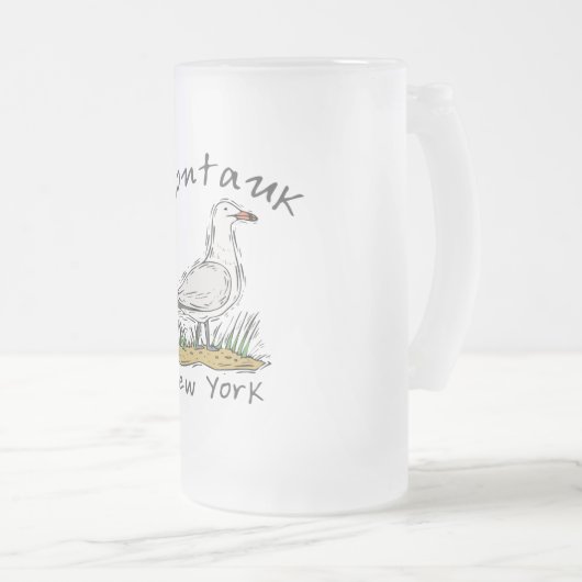 Montauk, NY Matglas Bierpul (Voorkant rechts)