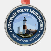 Montauk Point Light Metalen Ornament (Voorkant)