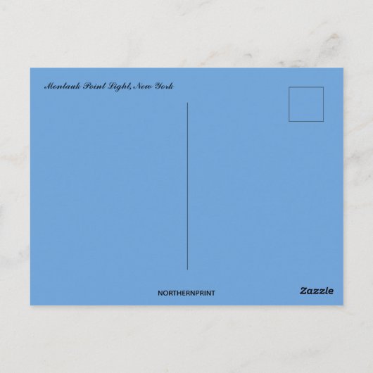 Montauk Point Light, Verenigde Staten Briefkaart (Achterkant)