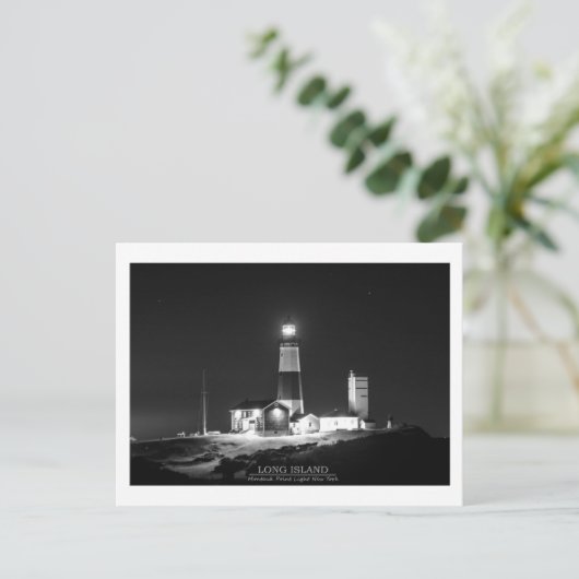 Montauk Point Lighthouse Briefkaart (Staand voorkant)