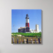 Montauk Point Lighthouse Canvas Afdruk (Voorkant)