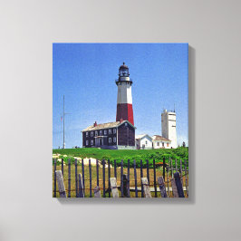 Montauk Point Lighthouse Canvas Afdruk