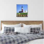 Montauk Point Lighthouse Canvas Afdruk (Insitu (Slaapkamer))