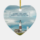 Montauk Point Lighthouse Keramisch Ornament (Voorkant)
