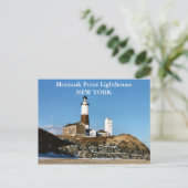 Montauk Point Lighthouse, New York Briefkaart (Staand voorkant)