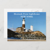 Montauk Point Lighthouse, New York Briefkaart (Voorkant / Achterkant)