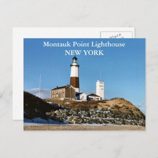 Montauk Point Lighthouse, New York Briefkaart (Voorkant / Achterkant)
