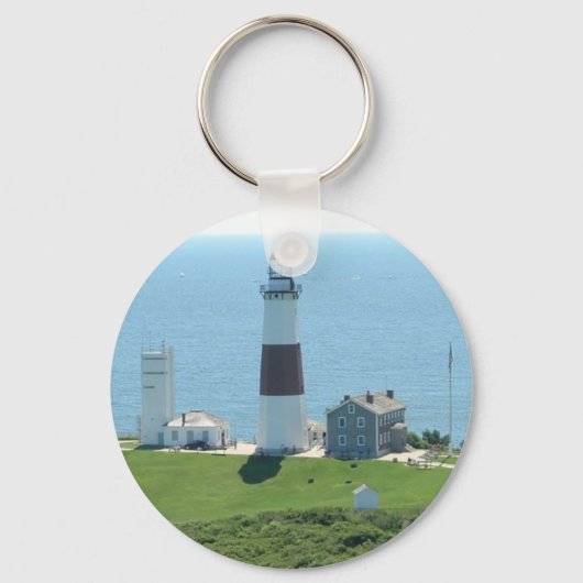 Montauk Point Lighthouse Sleutelhanger (Voorkant)