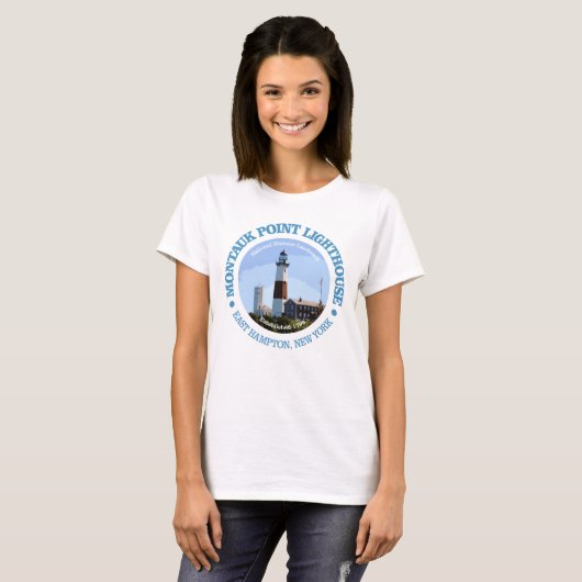 Montauk Point Lighthouse T-shirt (Voorkant volledig)