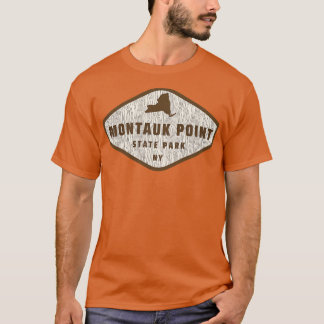 Montauk Point State Park New York Tree Log textuur T-shirt