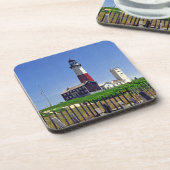 Montauk Point Vuurtoren Drank Coaster Bier Onderzetter (Linkerzijde)