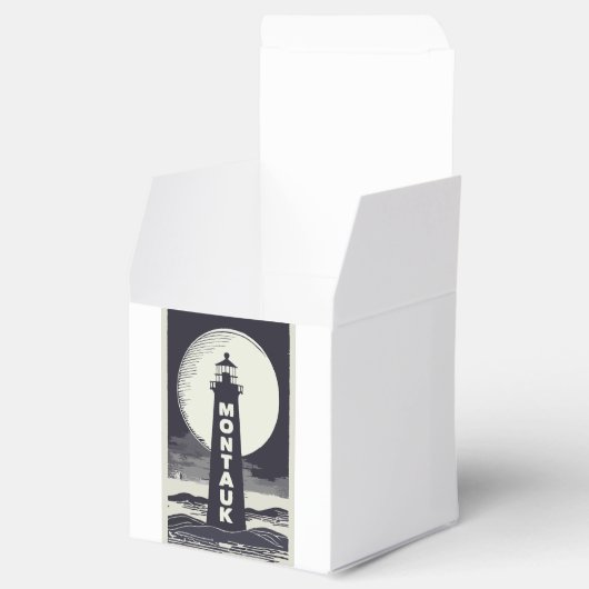 Montauk Point vuurtoren Moon Bedankdoosjes (Geopend)