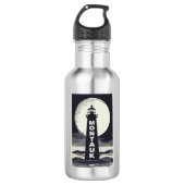 Montauk Point vuurtoren Moon Waterfles (Voorkant)