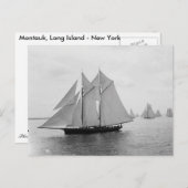 Montauk Sailships (juni.19.1897) Briefkaart (Voorkant / Achterkant)