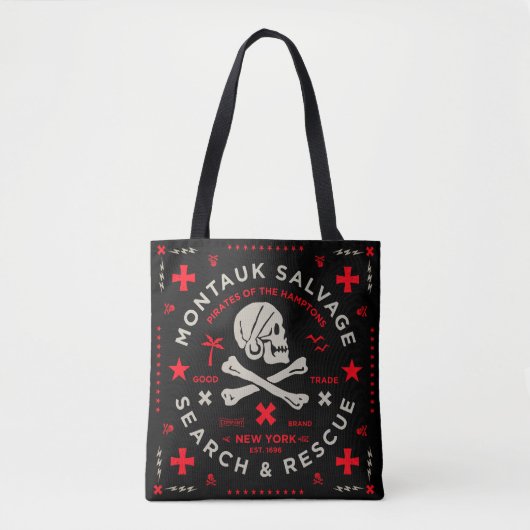 Montauk Salvage Co. Bandana Beach Bag Tote Bag (Voorkant)