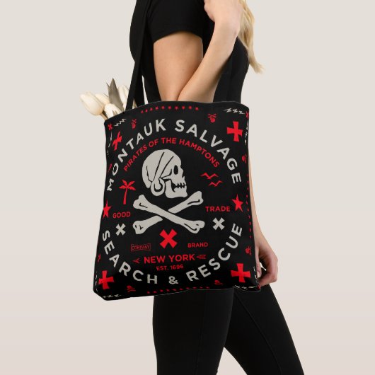 Montauk Salvage Co. Bandana Beach Bag Tote Bag (Dichtbij)
