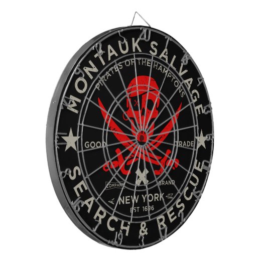 Montauk Salvage Co. Dart Board Dartbord (Voorkant Links)