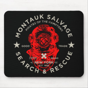Montauk Salvage Co. Dive Helmet Mousepad Muismat