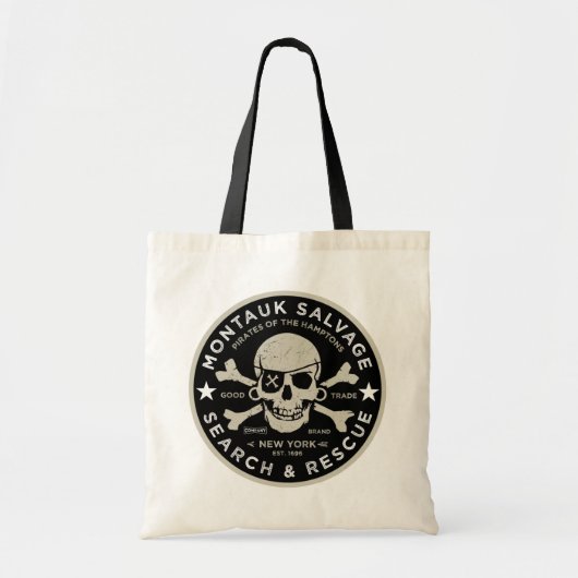 Montauk Salvage Co. Logo Canvas tas (Voorkant)