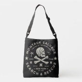 Montauk Salvage Co. Logo Canvas tas Medium (Achterkant)