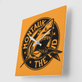 Montauk Salvage Co. Montauk De Eindwandklok Vierkante Klok (Hoek)