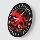 Montauk Salvage Co. Octopus Large Wall Clock Grote Klok (Hoek)
