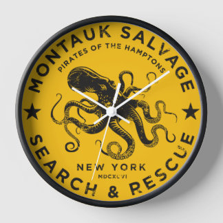 Montauk Salvage Co. Octopus Wall Clock.
