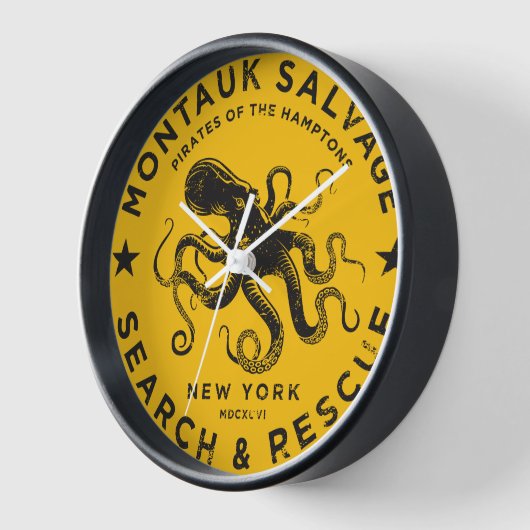 Montauk Salvage Co. Octopus Wall Clock. (Hoek)