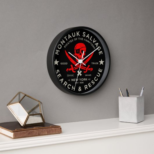 Montauk Salvage Co. Pirate Clock (Kantoor)