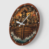 Montauk Salvage Co Pirate Clock Grote Klok (Hoek)
