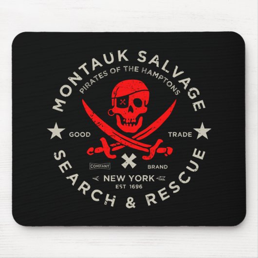 Montauk Salvage Co. Pirate Muismat (Voorkant)