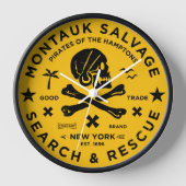Montauk Salvage Co. Pirate Wall Clock v2 (Voorkant)