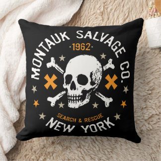 Montauk Salvage Co. Schedel Logo Kussen 6