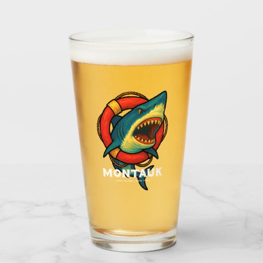 Montauk Salvage Co. Shark Glass v2 Glas (Voorkant gevuld)