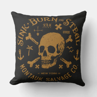 Montauk Salvage Co / Sink, Burn Or Steal Pillow Buitenkussen