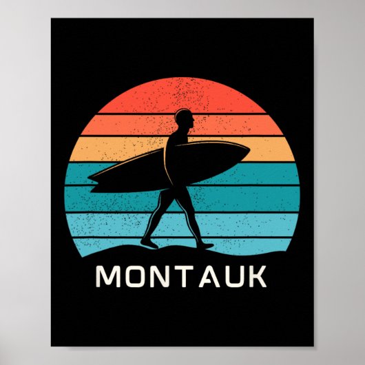 Montauk surfen poster (Voorkant)
