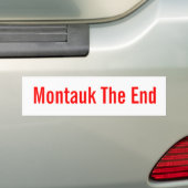 Montauk The End (klassieke bumpersticker) Bumpersticker (Op auto)