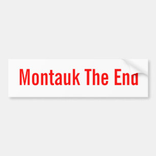 Montauk The End (klassieke bumpersticker) Bumpersticker