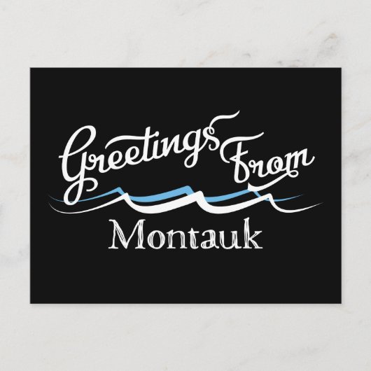 Montauk Water Waves Briefkaart (Voorkant)