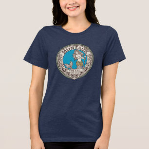 Montauk Zeemeermin Het Einde New York vissen op va Tri-Blend Shirt